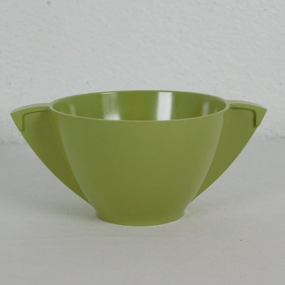 Green Melmac Mallo-Ware Sugar Bowl & Creamer Set Melamine Mallory Vtg 50s NO LID - Picture 2 of 11